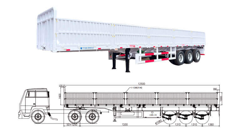 Tri Axle Side Wall Trailer for Sale in Congo