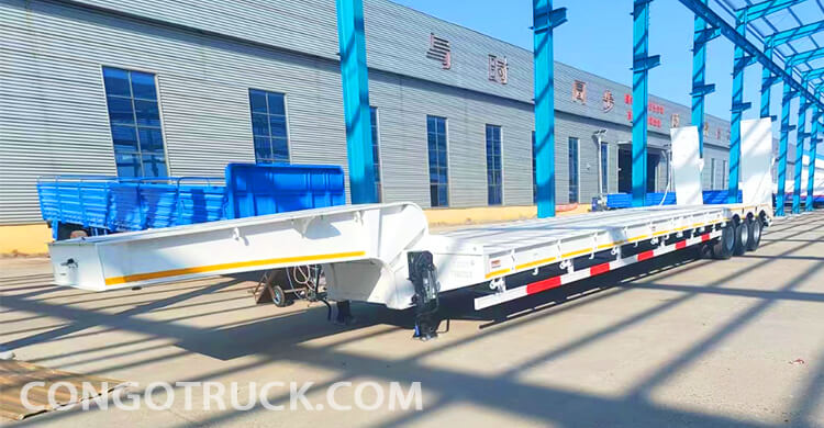 3 Axle 60 Ton Low Bed Trailer Price for Sale in Matadi Congo