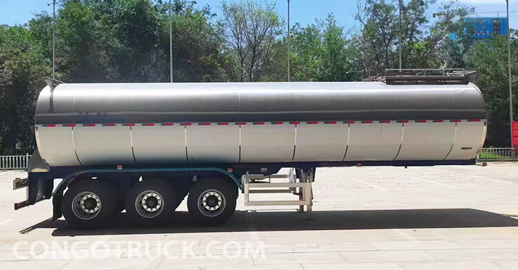 Milk Transport Stainless Steel Tanker Trailer for Sale in DR Congo