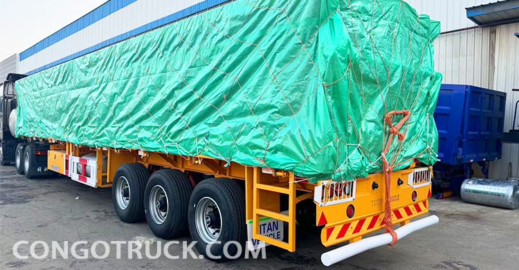 3 Axle 40 Ft Flatbed Truck Trailer for Sale in Kinshasa Congo