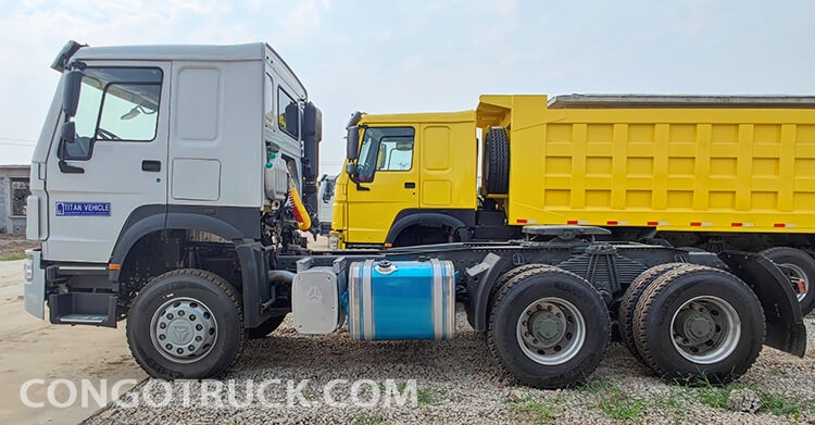 Used Sinotruk Howo 6x4 Tractor Truck for Sale in Congo