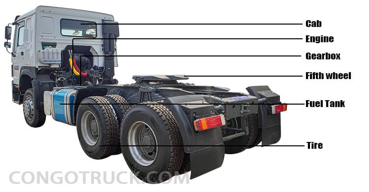 Used Sinotruk Howo 6x4 Tractor Truck for Sale in Congo