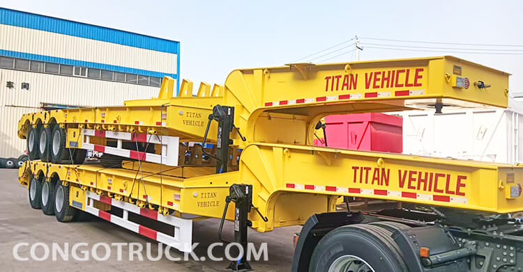 3 Axle Lowbed Truck Trailer for Sale in Congo