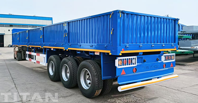 Side Wall Grain Trailer for Sale in Lubumbashi Congo 
