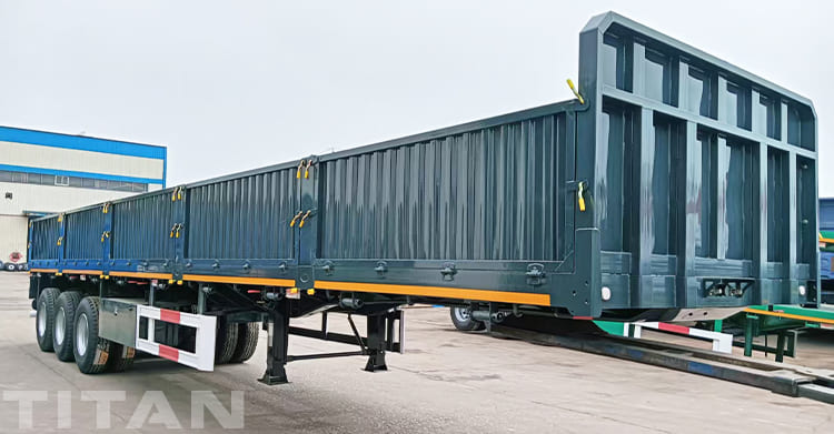 Side Wall Grain Trailer for Sale in Lubumbashi Congo 