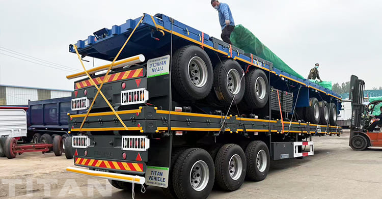Side Wall Grain Trailer for Sale in Lubumbashi Congo 