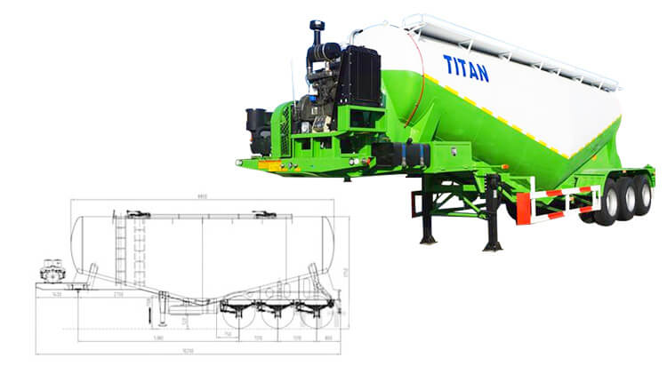 Cement Bulker Tanker Truck Trailer for Sale Price in Congo