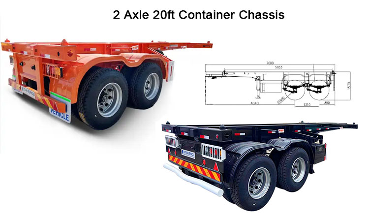 Skeletal Trailer for Sale in Congo | Container Chassis for Sale in Congo
