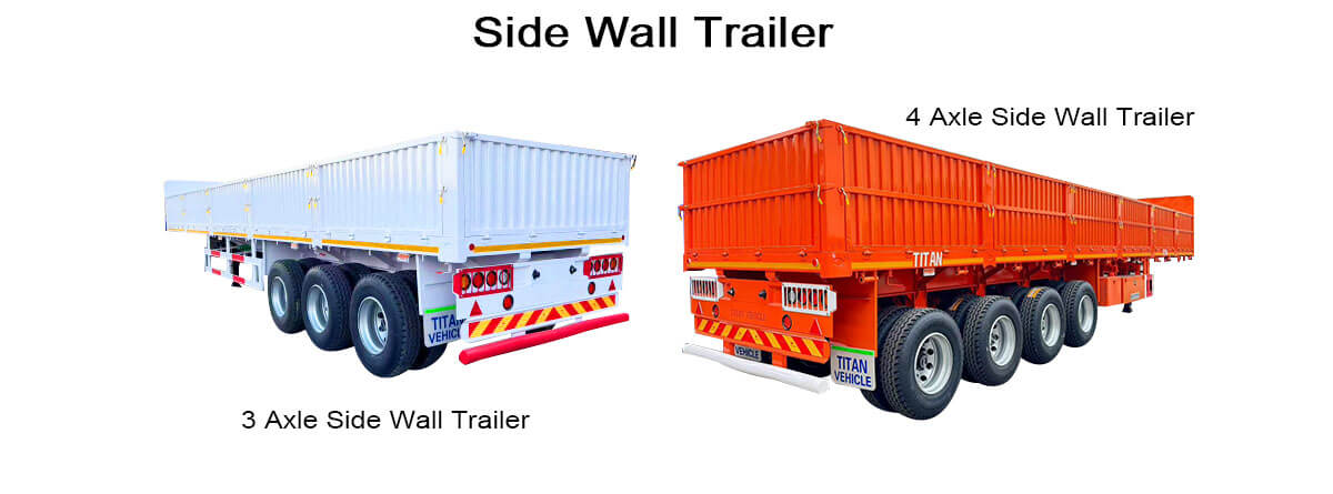 Side Wall Trailer in Congo | Drop Side Trailer for Sale in Congo