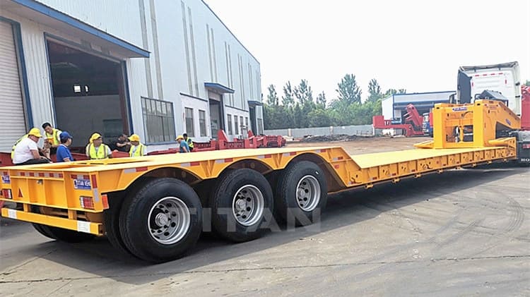 How Much is 60T Lowboy Gooseneck Trailer for Sale in Zimbabwe Kwekwe
