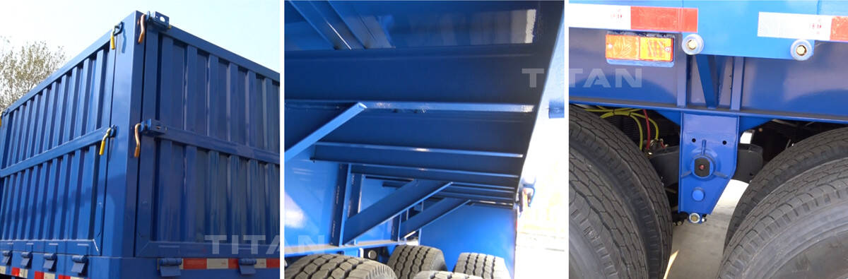 Tri Axle Drop Side Trailer Price for Sale in Zimbabwe Kadoma