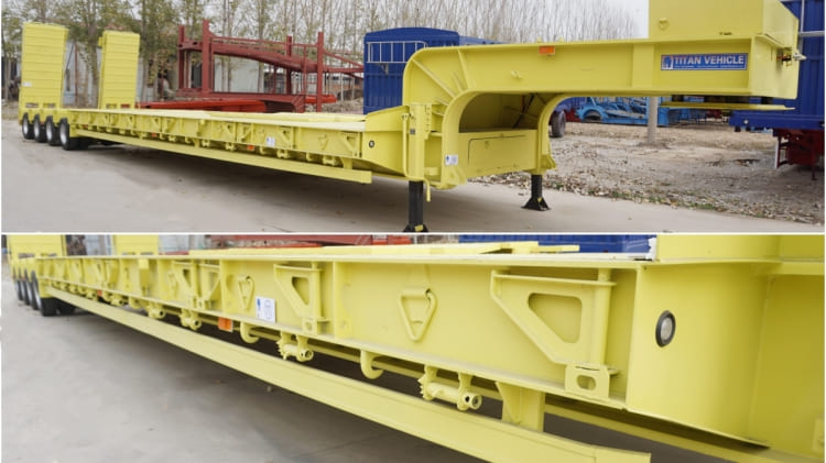 4 Line 8 Axle Low Drop Deck Semi Trailer for Sale in Zimbabwe Bulawayo