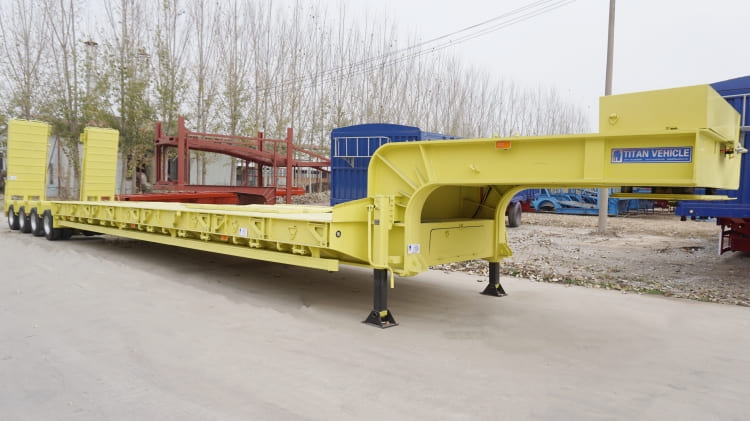4 Line 8 Axle Low Drop Deck Semi Trailer for Sale in Zimbabwe Bulawayo