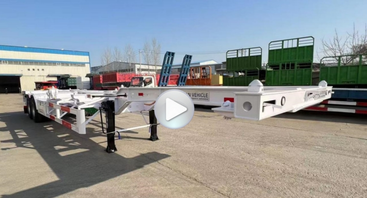 12m Gooseneck Skeletal Container Trailer for Sale in Congo Kinshasa