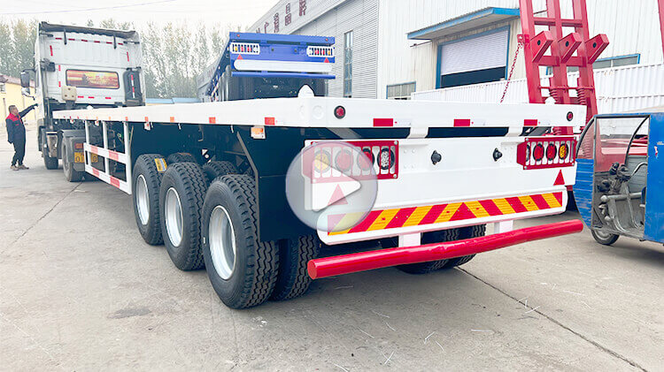 40 Feet Flatbed Trailer 3 Axle | Flatbed Tractor Trailer for Sale in Congo