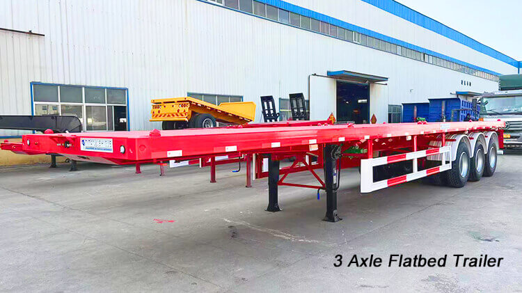 Flatbed Container Trailer | 3 Axle Flatbed Trailer for Sale in Congo