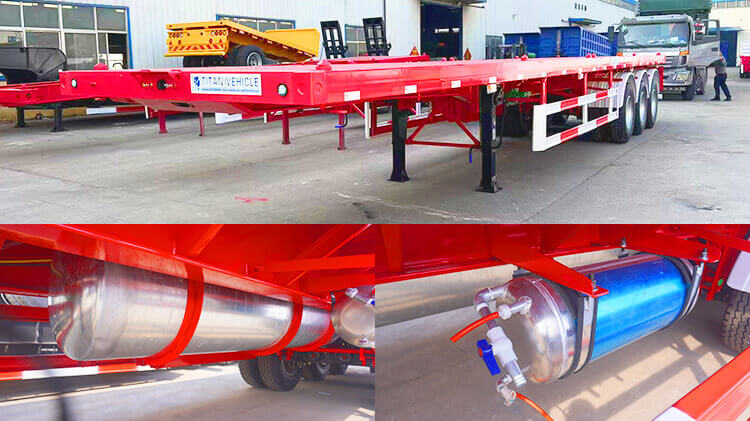Flatbed Container Trailer | 3 Axle Flatbed Trailer for Sale in Congo