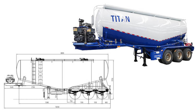 35 Cbm Bulk Cement Trailer for Sale | Cement Bulker Trailer Price in Congo