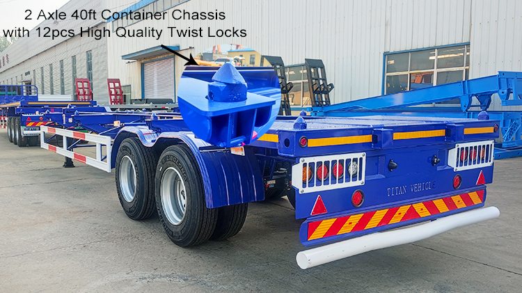 Skeletal Trailer for Sale - 40 Foot Container Trailer in Boma Congo