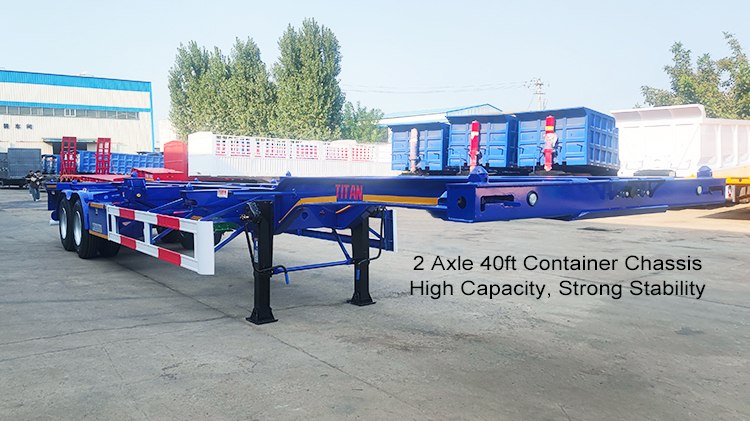 Skeletal Trailer for Sale - 40 Foot Container Trailer in Boma Congo