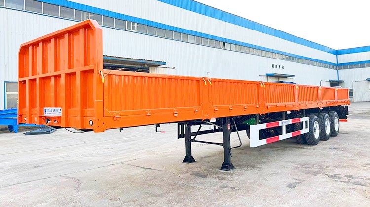 3 Axle Cargo Semi Trailer - Platform Semi Trailer for Sale in Congo