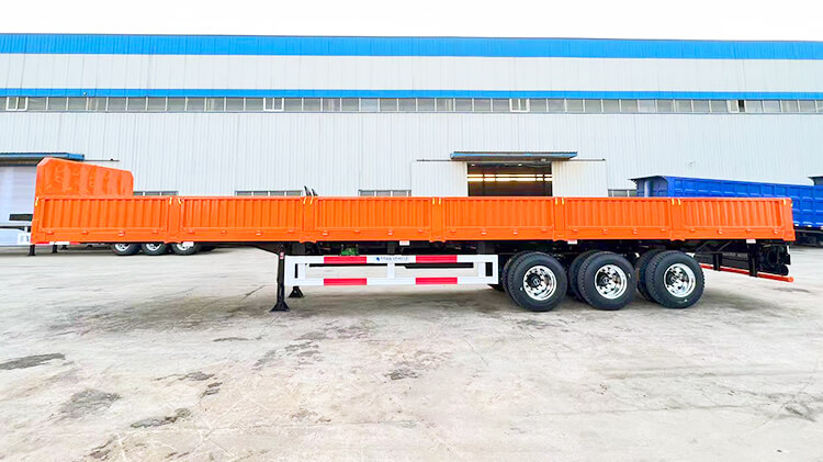 3 Axle Cargo Semi Trailer - Platform Semi Trailer for Sale in Congo
