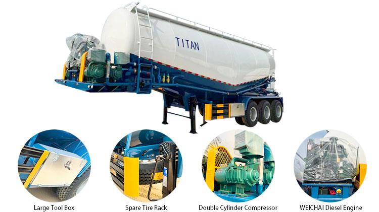 Cement Bulker Pirce | Bulk Cement Semi Trailer for Sale in Congo