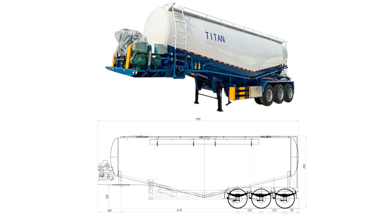 Cement Bulker Pirce | Bulk Cement Semi Trailer for Sale in Congo