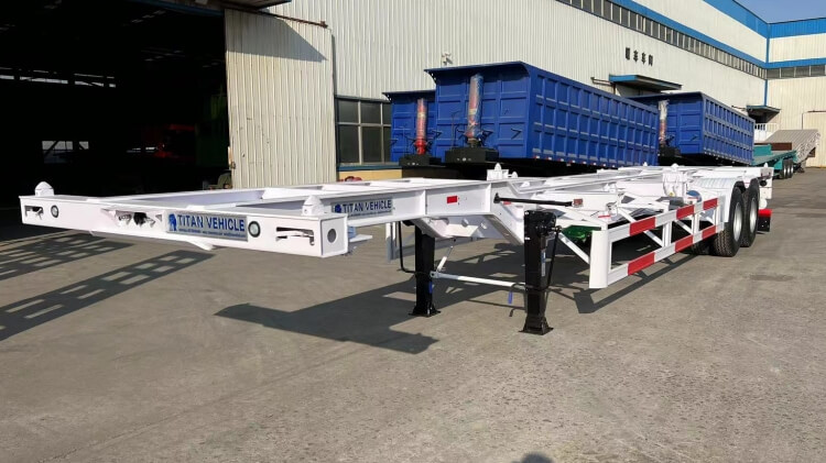 12m Gooseneck Skeletal Container Trailer for Sale in Congo Kinshasa
