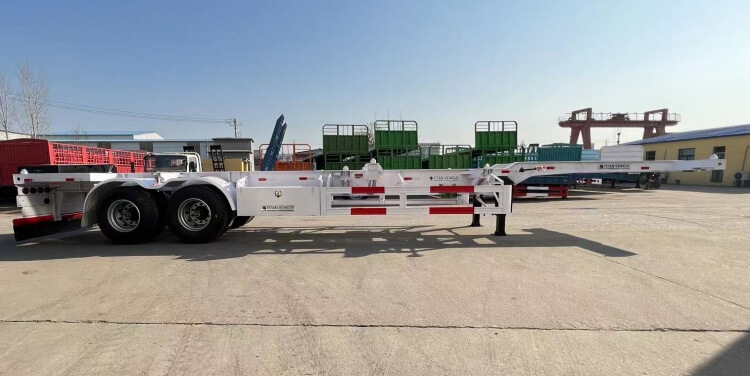 12m Gooseneck Skeletal Container Trailer for Sale in Congo Kinshasa
