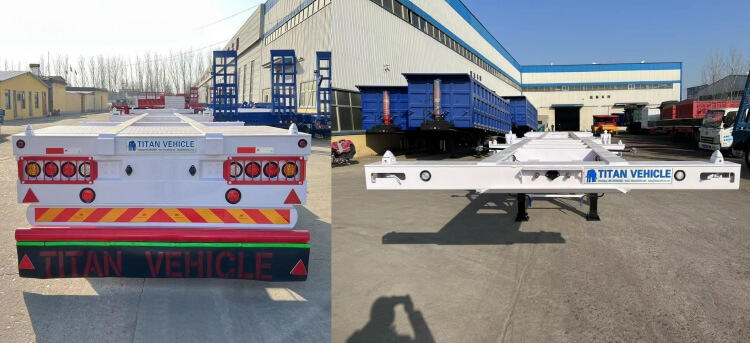 12m Gooseneck Skeletal Container Trailer for Sale in Congo Kinshasa