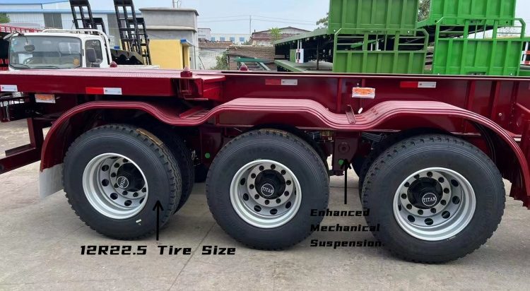 Tri Axle 40 Foot Shipping Container Chassis Trailer for Sale in Congo Boma