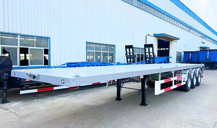 Tri Axle Flatbed Semi Trailer | 40 Ft Flatbed Semi Trailer for Sale in Congo