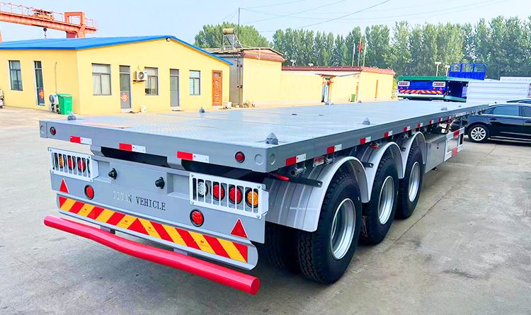 Tri Axle Flatbed Semi Trailer | 40 Ft Flatbed Semi Trailer for Sale in Congo