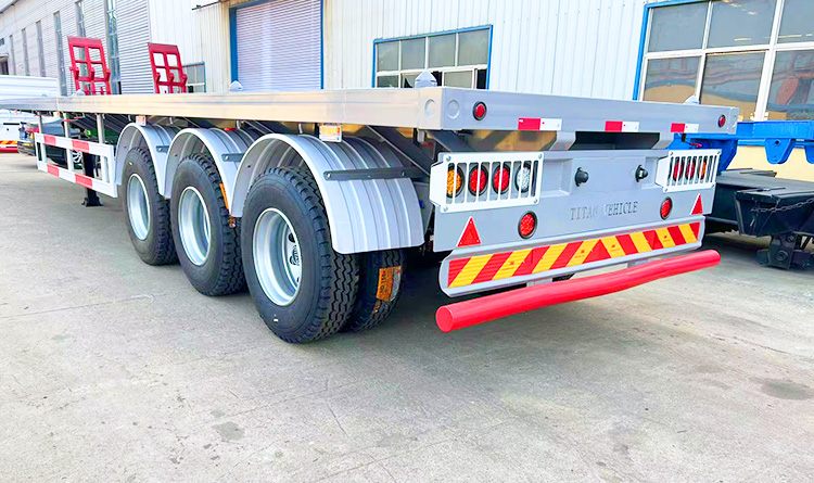Tri Axle Flatbed Semi Trailer | 40 Ft Flatbed Semi Trailer for Sale in Congo