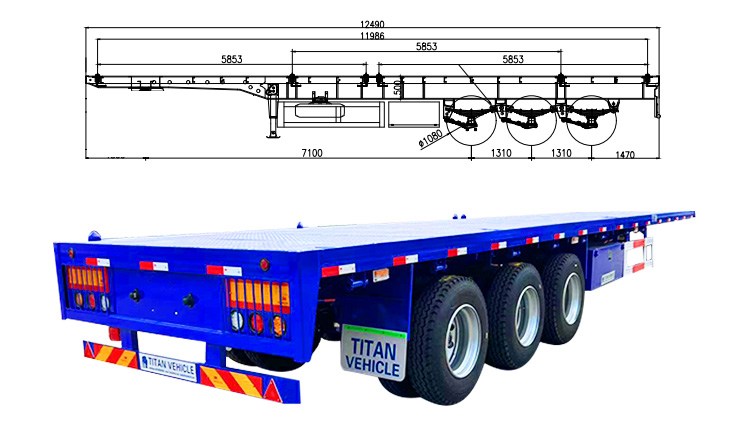 Flat Bed Trailers for Sale | Flat Bed Semi Trailer for Sale in Congo