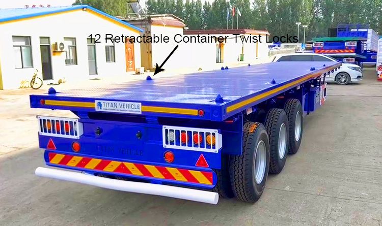 3 Axle Flatbed Trailer | Flat Bed Trailer for Sale in Brazzaville Congo