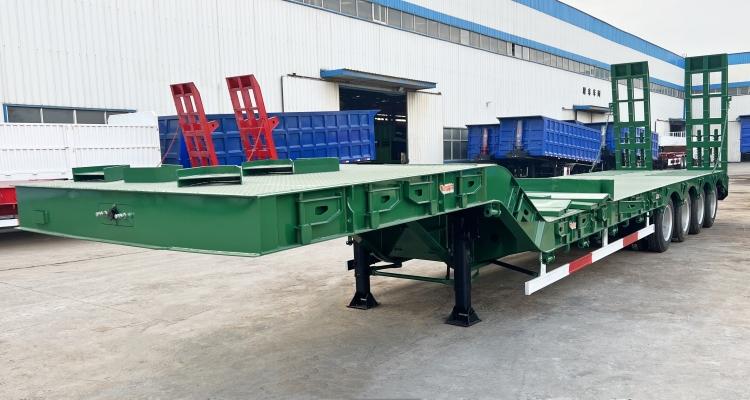 4 Axle 80 Ton Drop Deck Semi Trailer for Sale in Congo