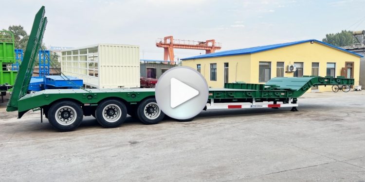 4 Axle 80 Ton Drop Deck Semi Trailer for Sale in Congo