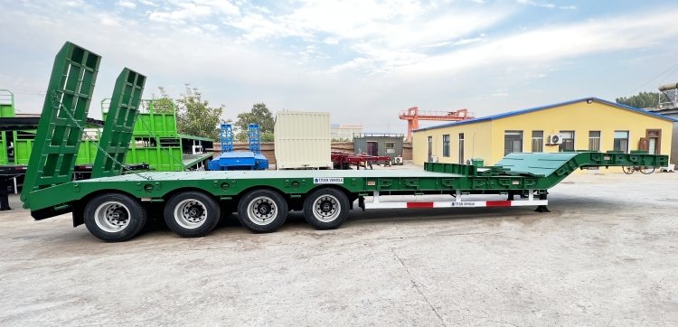 4 Axle 80 Ton Drop Deck Semi Trailer for Sale in Congo