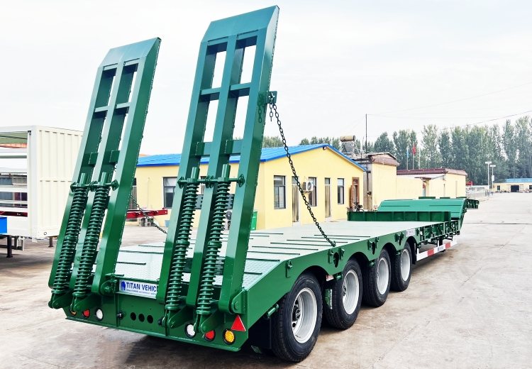 4 Axle 80 Ton Drop Deck Semi Trailer for Sale in Congo