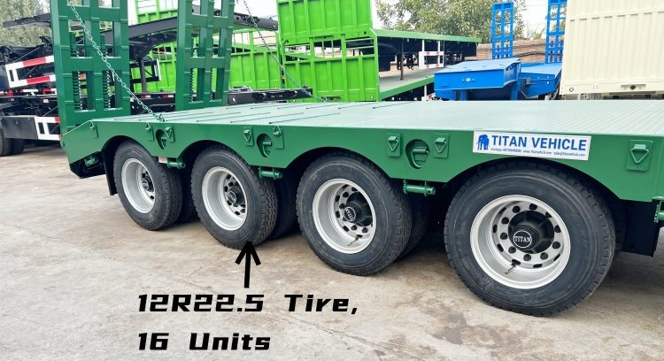 4 Axle 80 Ton Drop Deck Semi Trailer for Sale in Congo