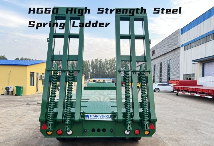 4 Axle 80 Ton Drop Deck Semi Trailer for Sale in Congo