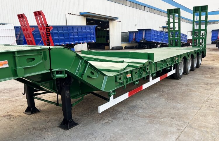 4 Axle 80 Ton Drop Deck Semi Trailer for Sale in Congo