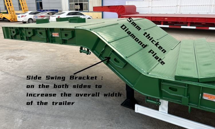 4 Axle 80 Ton Drop Deck Semi Trailer for Sale in Congo
