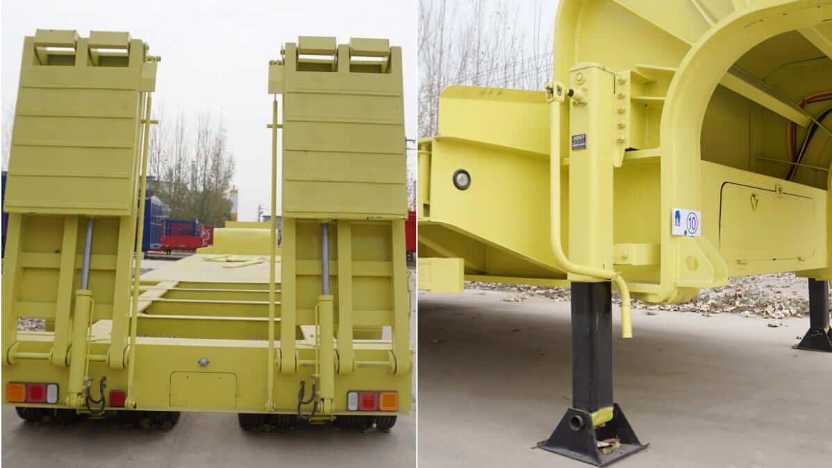 4 Line 8 Axle Low Drop Deck Semi Trailer for Sale in Zimbabwe Bulawayo