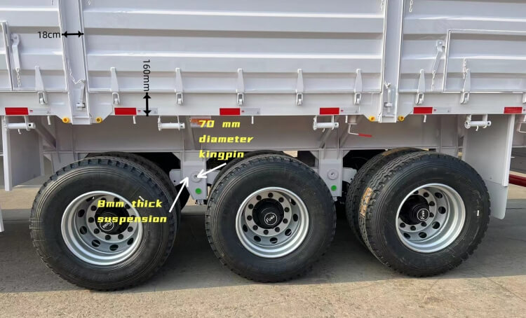 40/50/60ton Side Wall Trailer | Cargo Semi Trailer for Sale in Congo