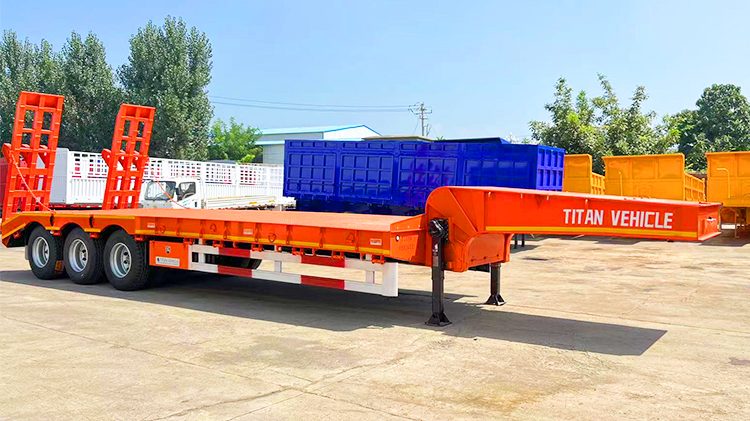 Low Bed Semi Trailer | 3 Axle Low Bed Trailer for Sale in Congo