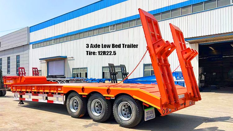 Low Bed Semi Trailer | 3 Axle Low Bed Trailer for Sale in Congo