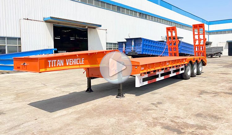 Low Bed Semi Trailer | 3 Axle Low Bed Trailer for Sale in Congo